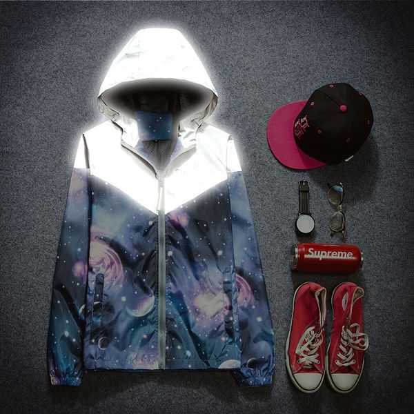 fall-jacket 2016 new mens jacket autumn 3m reflective hooded jacket sport hip hop outdoor waterproof windbreaker men/women coat, Black;brown
fall-jacket 2016 new mens jacket autumn 3m reflective hooded jacket sport hip hop outdoor waterproof windbreaker men/women coat, Black;brown