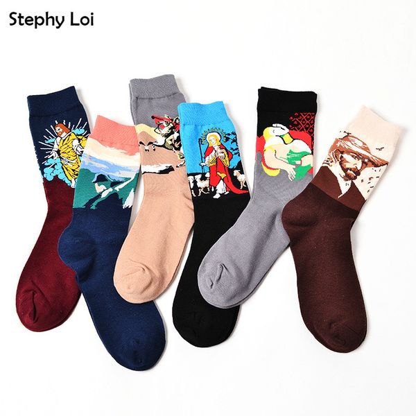 wholesale- new fashion cotton art pattern crew socks women men 3d painting novelty design funny harajuku cool sokken gogh japan, Black
wholesale- new fashion cotton art pattern crew socks women men 3d painting novelty design funny harajuku cool sokken gogh japan, Black