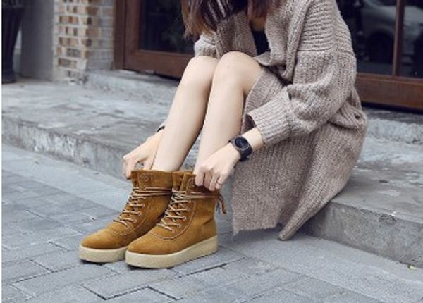 2016 new ladies shoes. winter shoes. martin boots. warm shoes. motorcycle boots. thick base. add wool. short boots. fashion casual shoes, Black
2016 new ladies shoes. winter shoes. martin boots. warm shoes. motorcycle boots. thick base. add wool. short boots. fashion casual shoes, Black