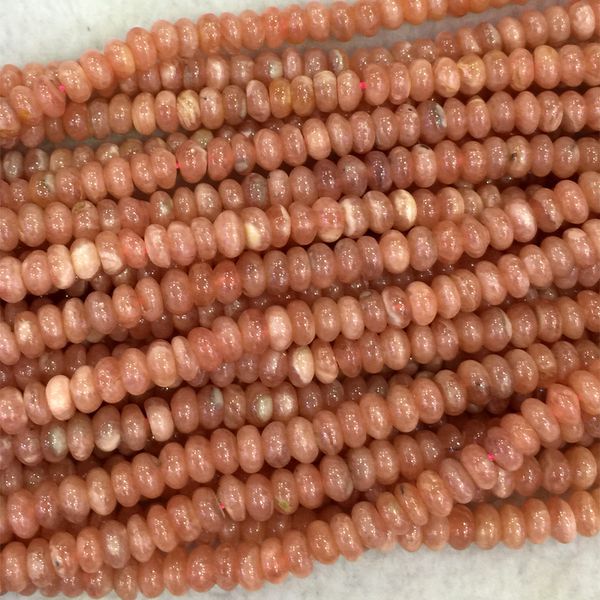 natural genuine pink red rhodochrosite rondelle loose beads 3x5mm diy jewelry necklaces or bracelets 16" 04100, Black
natural genuine pink red rhodochrosite rondelle loose beads 3x5mm diy jewelry necklaces or bracelets 16" 04100, Black