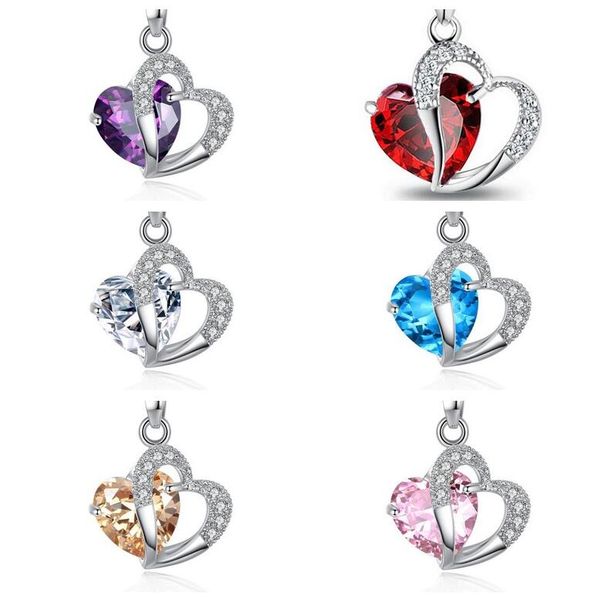 brand new platinum heart necklace heart crystal pendant original heart pendant water distribut yp083 arts and crafts pendant with chain, Black
brand new platinum heart necklace heart crystal pendant original heart pendant water distribut yp083 arts and crafts pendant with chain, Black