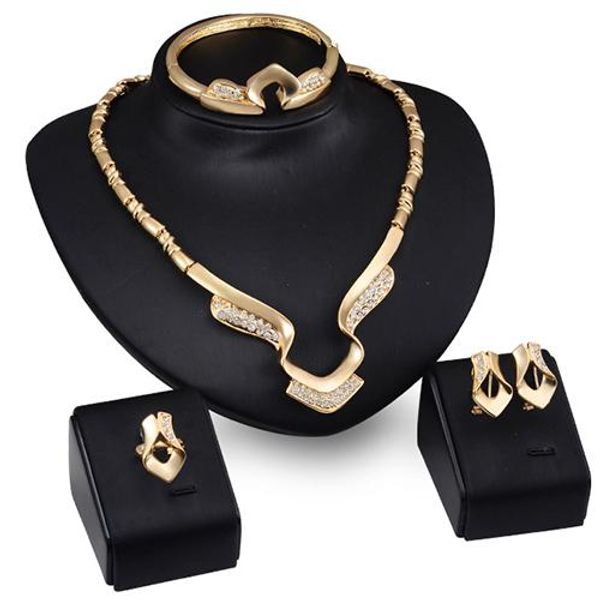 Hot! 2016 Women's Stylish Banquet Party Alloy Choker Necklace Bracelet Ring Earrings Set Newest Arrival
Hot! 2016 Women's Stylish Banquet Party Alloy Choker Necklace Bracelet Ring Earrings Set Newest Arrival