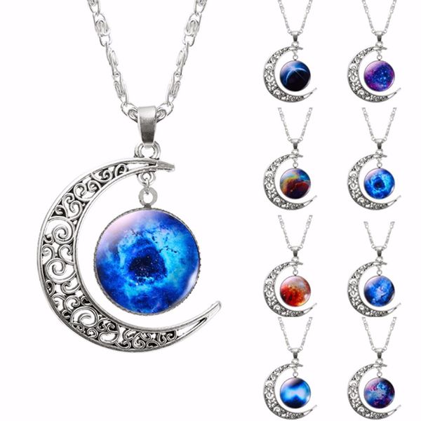 choker necklace glass galaxy lovely pendant silver chain moon necklace 2016 new fashion jewelry collares friend gifts
choker necklace glass galaxy lovely pendant silver chain moon necklace 2016 new fashion jewelry collares friend gifts