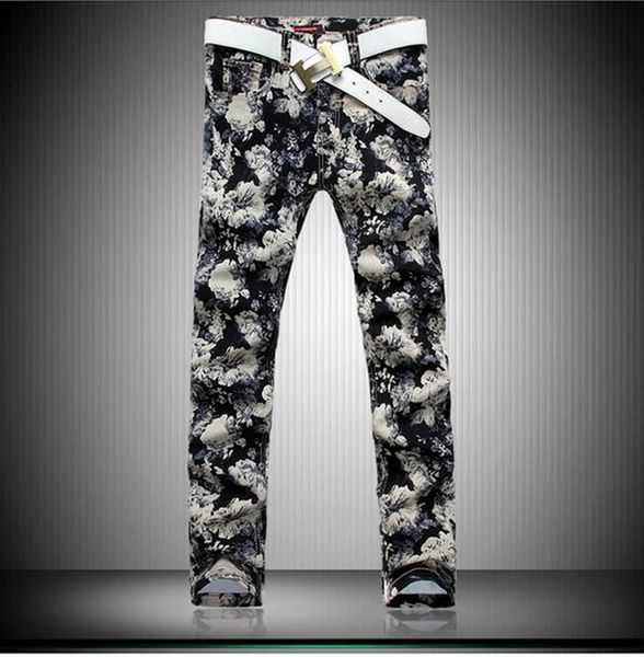 men in the spring and autumn leisure brand new fashion personality pure cotton elastic denim printing straight trousers /28-38, Blue
men in the spring and autumn leisure brand new fashion personality pure cotton elastic denim printing straight trousers /28-38, Blue