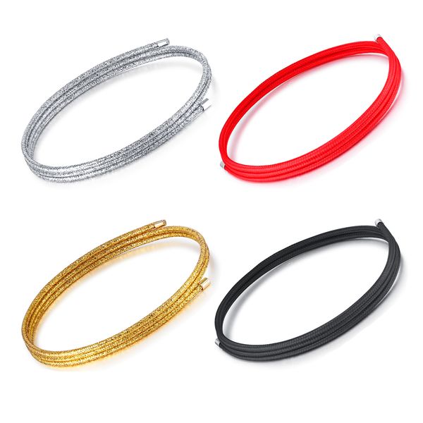 2mm stainless steel magnetic clasp wax cord rope chain necklace for men & women diy 22, Silver
2mm stainless steel magnetic clasp wax cord rope chain necklace for men & women diy 22, Silver