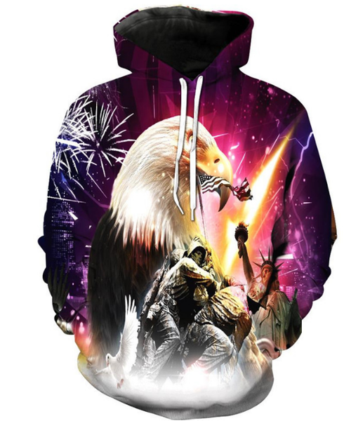 fashion women/men eagle soldier funny 3d printed casual hoodies sweatshirt plus size 67, Black
fashion women/men eagle soldier funny 3d printed casual hoodies sweatshirt plus size 67, Black