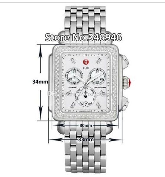 Luxury watche tainle teel bracelet michele deco diamond chronograph day date fully function quartz watch fa hion women 039 dre wat
Luxury watche tainle teel bracelet michele deco diamond chronograph day date fully function quartz watch fa hion women 039 dre wat