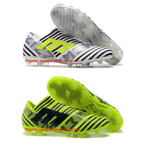 2018 kids leather mens Nemeziz 17 soccer shoes low nemeziz 360 Agility FG football boots Laceless original white soccer cleats cheap Green
2018 kids leather mens Nemeziz 17 soccer shoes low nemeziz 360 Agility FG football boots Laceless original white soccer cleats cheap Green
