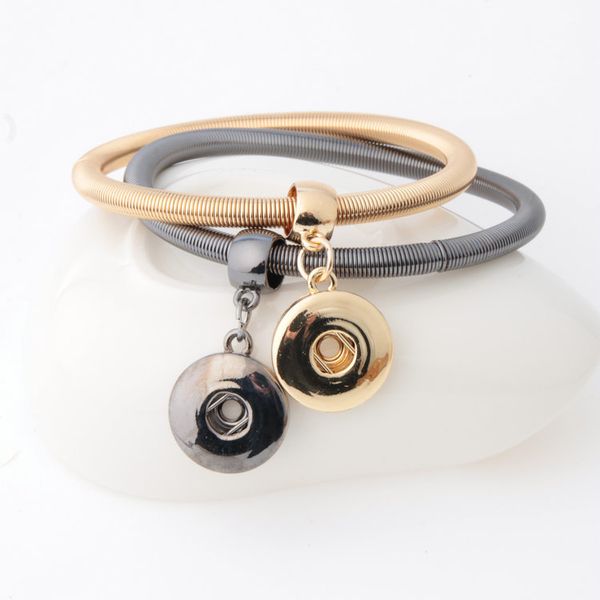new women noosa diy bracelet simple design silver gold plated snap button charm bracelet interchangable jewelry ing, Golden;silver
new women noosa diy bracelet simple design silver gold plated snap button charm bracelet interchangable jewelry ing, Golden;silver