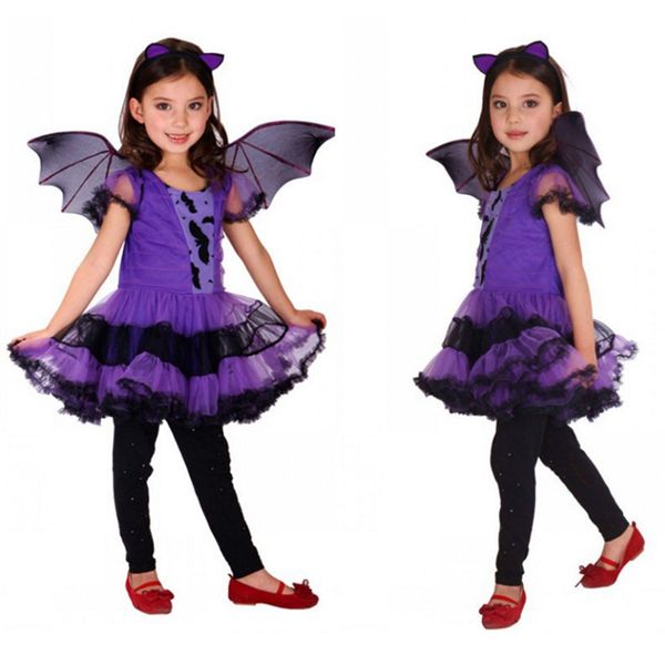 purple batgirl cosplay costume girls vampire dress for children halloween party clothing for girls new years christmas bat dress, Black;red
purple batgirl cosplay costume girls vampire dress for children halloween party clothing for girls new years christmas bat dress, Black;red