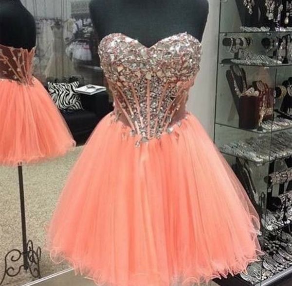 short prom dresses sparkling rhinestones illusion sheer back pleats tulle ball gown party dress vestidos festa cheap, Black
short prom dresses sparkling rhinestones illusion sheer back pleats tulle ball gown party dress vestidos festa cheap, Black
