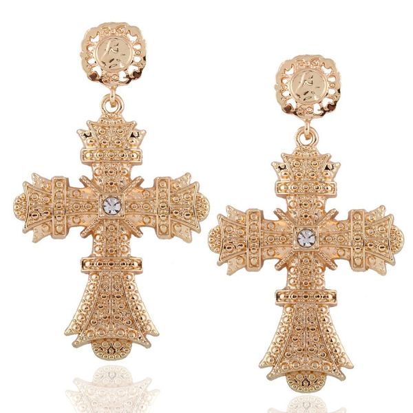 vintage style golden alloy rhinestone big cross drop dangle earrings fashion cross ear drop punk ear studs eardrop b857l, Silver
vintage style golden alloy rhinestone big cross drop dangle earrings fashion cross ear drop punk ear studs eardrop b857l, Silver