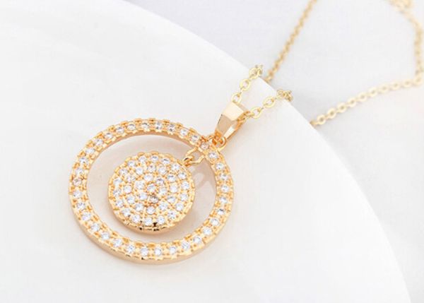 necklace fashion jewelry women 18k gold plated circles zircon pendants necklace, Silver
necklace fashion jewelry women 18k gold plated circles zircon pendants necklace, Silver
