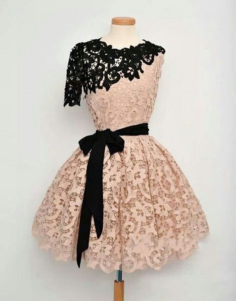 black and champagne lace prom dresses 2017 one shoulder knee length short evening gowns with ribbon sashes homecoming formal party dresses
black and champagne lace prom dresses 2017 one shoulder knee length short evening gowns with ribbon sashes homecoming formal party dresses