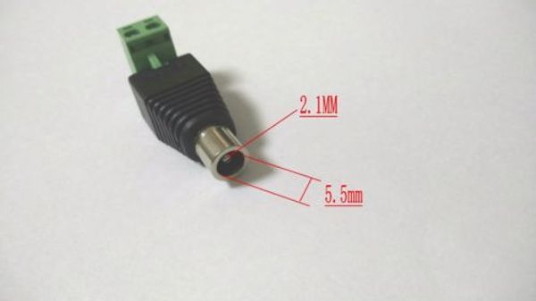 100pcs 5.5mm x 2.1mm dc female power adapter plug-in power for cctv led strip
100pcs 5.5mm x 2.1mm dc female power adapter plug-in power for cctv led strip
