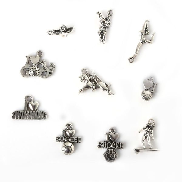 new 75pcs mixed tibetan silver plated dance surfing pendants jewelry making diy charm handmade crafts jewelry making diy, Bronze;silver
new 75pcs mixed tibetan silver plated dance surfing pendants jewelry making diy charm handmade crafts jewelry making diy, Bronze;silver