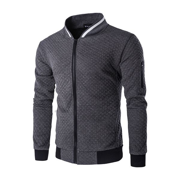 wholesale- new casual fashion men diamond lattice collision color collar baseball jacket zipper slim solid color cotton coats bomber jacket, Black;brown
wholesale- new casual fashion men diamond lattice collision color collar baseball jacket zipper slim solid color cotton coats bomber jacket, Black;brown
