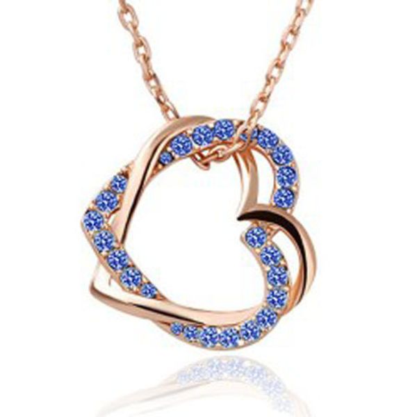 double heart chain artificial gold silver plated diamond necklace winding double heart diamond charm necklace dhl
double heart chain artificial gold silver plated diamond necklace winding double heart diamond charm necklace dhl