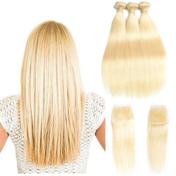 Top Selling #613 Blond Human Hair Bundle Lace Closure 8A Mink Brazilian Hair Bundles with Closure 3 Bundles Silk Straight Peruvian Hair
Top Selling #613 Blond Human Hair Bundle Lace Closure 8A Mink Brazilian Hair Bundles with Closure 3 Bundles Silk Straight Peruvian Hair