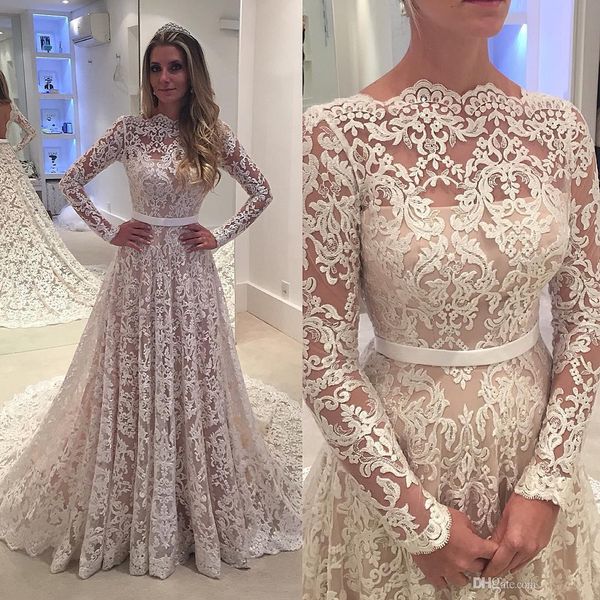 Vestidos de casamento alinhado babyonline
