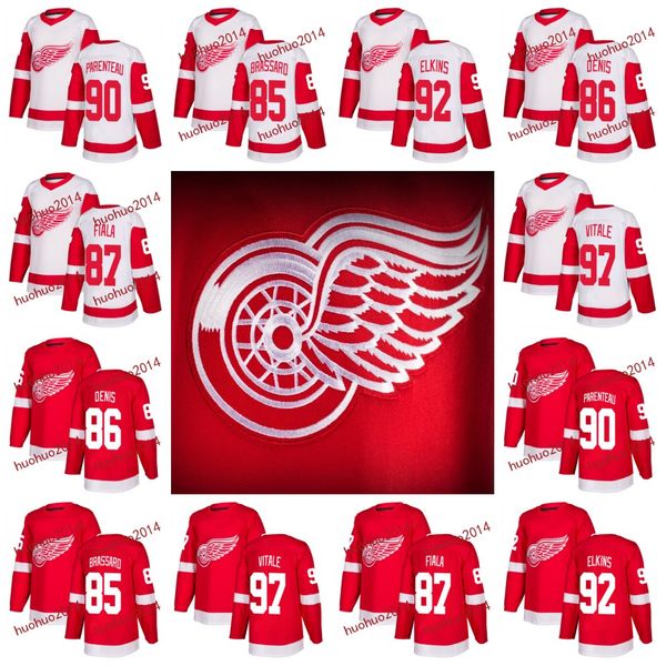 2017-2018 Season Detroit Red Wings 85 Austen Brassard 86 Simon Denis 87 Evan Fiala 90 P.A. Parenteau 92 Corey Elkins Hockey Jerseys
2017-2018 Season Detroit Red Wings 85 Austen Brassard 86 Simon Denis 87 Evan Fiala 90 P.A. Parenteau 92 Corey Elkins Hockey Jerseys