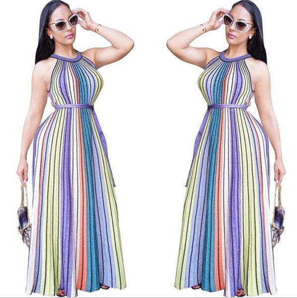bohemian sleeveless long skirt casual summer dresses plus size printed milk silk dress halter neck backless split, Black;gray
bohemian sleeveless long skirt casual summer dresses plus size printed milk silk dress halter neck backless split, Black;gray