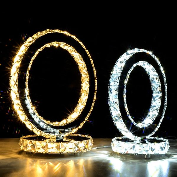 modern led lighting bedside cabinet crystal ring table light stainless steel crystal led desk lamp for study office bedroom
modern led lighting bedside cabinet crystal ring table light stainless steel crystal led desk lamp for study office bedroom