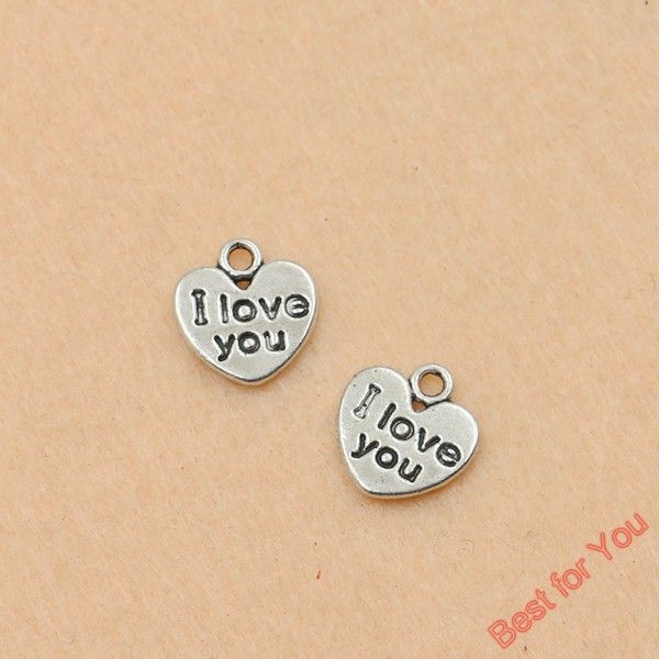 100pcs antique silver plated heart i love you charms pendants for jewelry making craft diy handmade 12x11mm jewelry making, Bronze;silver
100pcs antique silver plated heart i love you charms pendants for jewelry making craft diy handmade 12x11mm jewelry making, Bronze;silver