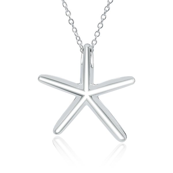 wholesale jewelry women's simple design starfish pendant on 18" chain women's choker in 925 sterling silver
wholesale jewelry women's simple design starfish pendant on 18" chain women's choker in 925 sterling silver