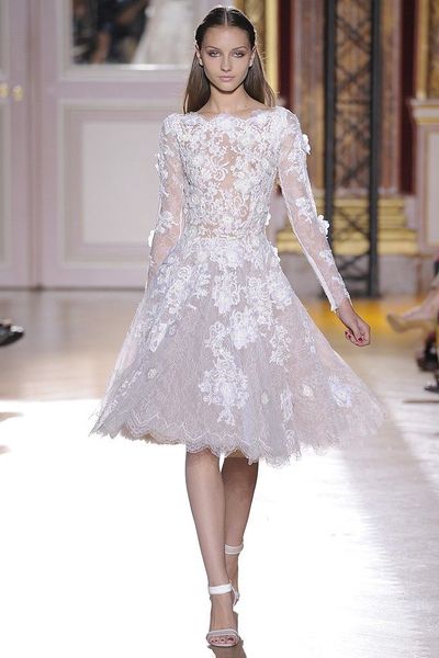 lace appliques long sleeves white a line knee length bateau elie saab prom graduation cocktail dresses evening gowns party guest, Black
lace appliques long sleeves white a line knee length bateau elie saab prom graduation cocktail dresses evening gowns party guest, Black