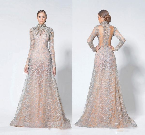 shinning heavy beading long sleeve evening gowns hign neck crystals beaded sheer back prom dresses champagne luxury formal party dresses, Black
shinning heavy beading long sleeve evening gowns hign neck crystals beaded sheer back prom dresses champagne luxury formal party dresses, Black