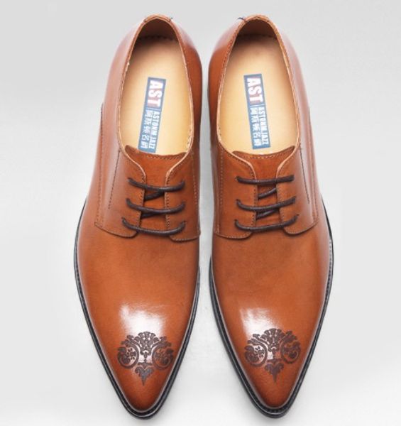 end men leather dress shoes waxed cow leather printed flora pointed toe professional factory perfect work, Black
end men leather dress shoes waxed cow leather printed flora pointed toe professional factory perfect work, Black