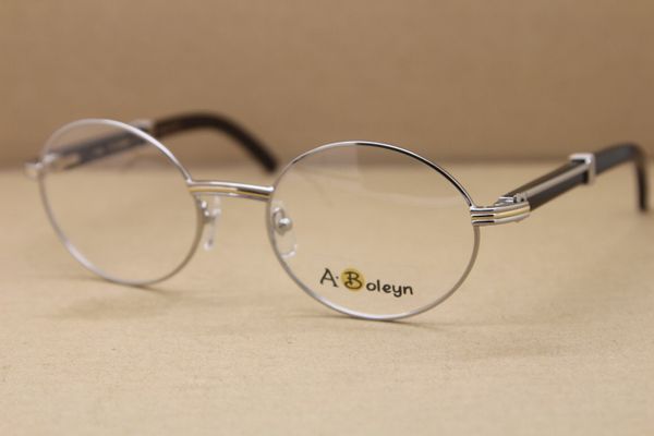 wholesale black buffalo horn brand designer eyeglasses frames with logo optics 7550178 men glasses with box good quality fashion metal size:, Silver
wholesale black buffalo horn brand designer eyeglasses frames with logo optics 7550178 men glasses with box good quality fashion metal size:, Silver