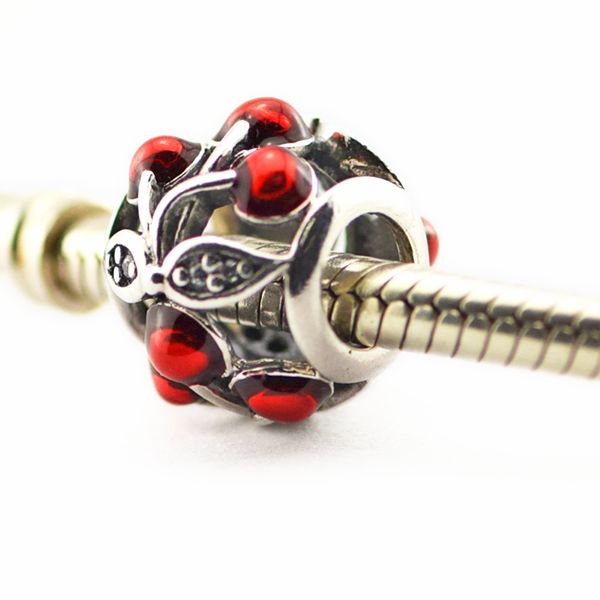 fits for pandora snake chain bracelets necklace 100% 925 sterling silver beads sweet cherries openwork charm wholesale 2016 new summer, Black
fits for pandora snake chain bracelets necklace 100% 925 sterling silver beads sweet cherries openwork charm wholesale 2016 new summer, Black