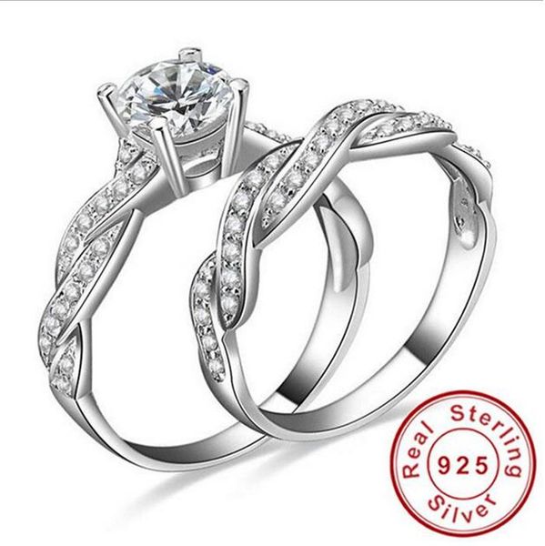 women's fashion 925 sterling silver round diamond cz gemstone rings sets lady's engagement wedding anniversary jewelry 2-in-1, Slivery;golden
women's fashion 925 sterling silver round diamond cz gemstone rings sets lady's engagement wedding anniversary jewelry 2-in-1, Slivery;golden