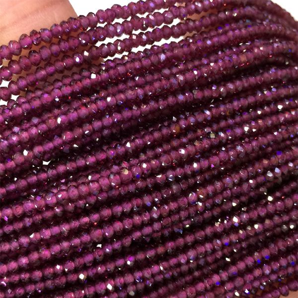wholesale natural genuine purple red garnet hand cut faceted rondelle loose small beads diy jewelry necklaces or bracelets 16" 04115, Black
wholesale natural genuine purple red garnet hand cut faceted rondelle loose small beads diy jewelry necklaces or bracelets 16" 04115, Black