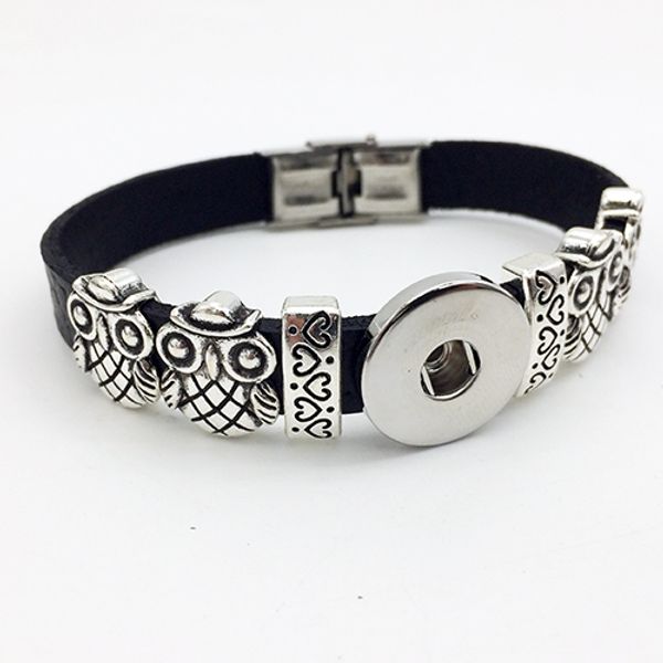 Fashion Real Direct Selling Pave Setting One Direction Bracelet Owl Retro Leather Snap Button Bracelet Bt111 (fit 18mm 20mm Snaps) party dre
Fashion Real Direct Selling Pave Setting One Direction Bracelet Owl Retro Leather Snap Button Bracelet Bt111 (fit 18mm 20mm Snaps) party dre