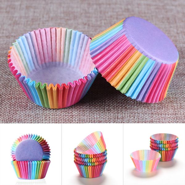 100 pcs/set rainbow color cupcake liner baking cups cupcake paper muffin cases cake box cup tray cake mold decorating tools
100 pcs/set rainbow color cupcake liner baking cups cupcake paper muffin cases cake box cup tray cake mold decorating tools