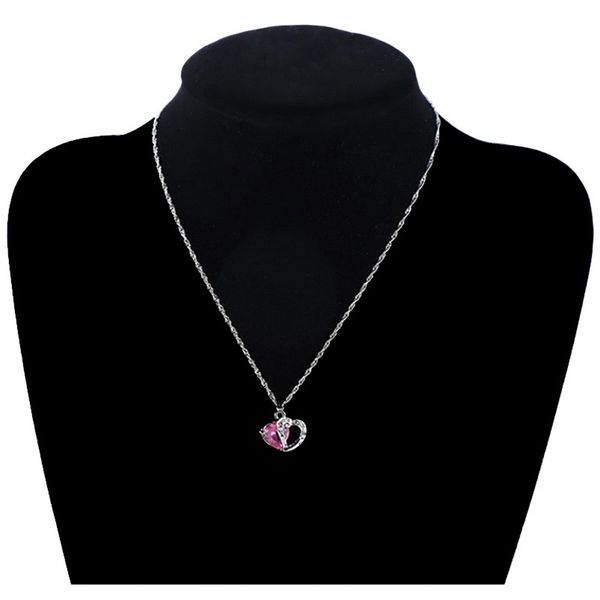 9 colors lovely heart charm necklace crystal gemstone amethyst pendant necklace 925 silver plated simple clavicle chain women gifts
9 colors lovely heart charm necklace crystal gemstone amethyst pendant necklace 925 silver plated simple clavicle chain women gifts