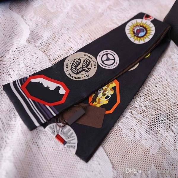 fashion print small rectangle scarf headband brand silk scarves female can for handbags, Blue;gray
fashion print small rectangle scarf headband brand silk scarves female can for handbags, Blue;gray