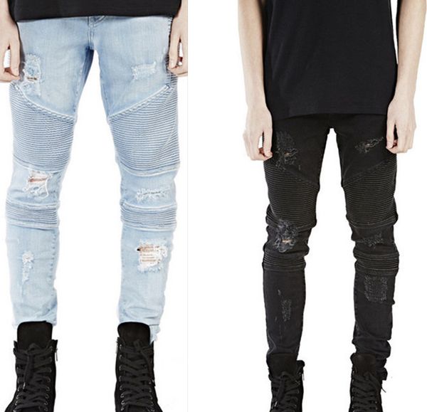 new 2016 street hole biker jeans stereo clipping elastic hole ripped jeans men denim fold foot locomotive jeans strech skinny biker pants, Blue
new 2016 street hole biker jeans stereo clipping elastic hole ripped jeans men denim fold foot locomotive jeans strech skinny biker pants, Blue