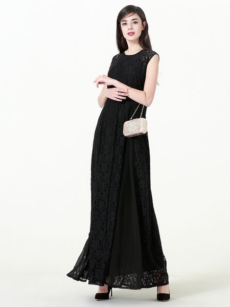 2018 new arrival women sleeveless lace maxi dress plus size high waist black evening party dress l-7xl, White;black
2018 new arrival women sleeveless lace maxi dress plus size high waist black evening party dress l-7xl, White;black
