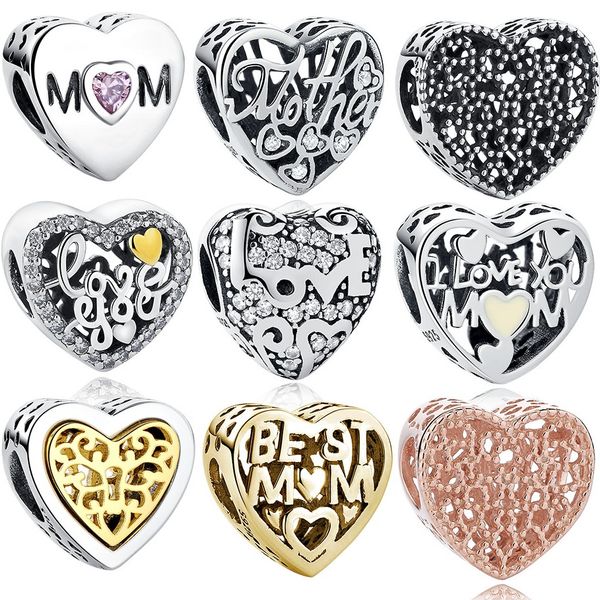 BELAWANG for Mother's Day Gift 10 Styles 925 Sterling Silver Heart Charm Beads Clear CZ Beads Fit Pandora Charm Bracelet DIY Jewelry Making
BELAWANG for Mother's Day Gift 10 Styles 925 Sterling Silver Heart Charm Beads Clear CZ Beads Fit Pandora Charm Bracelet DIY Jewelry Making