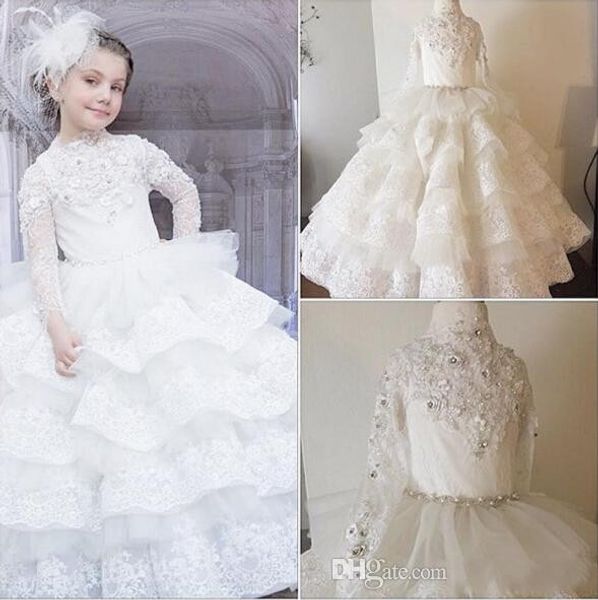 2016 luxurious lace crystals tiers ball gown flower girl dresses vintage child pageant dresses beautiful flower girl wedding dresses, White;blue
2016 luxurious lace crystals tiers ball gown flower girl dresses vintage child pageant dresses beautiful flower girl wedding dresses, White;blue