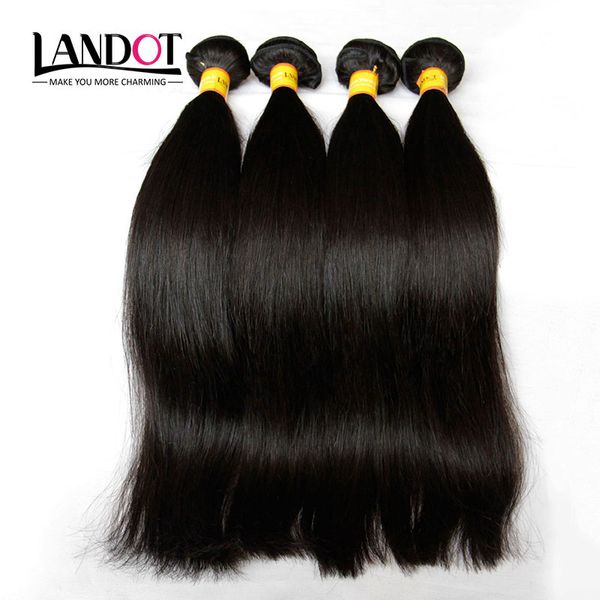 

brazilian virgin/human hair weaves bundles 3 pcs unprocessed 6a 7a 8a 10a peruvian malaysian indian cambodian straight remy/hair extensions, Black