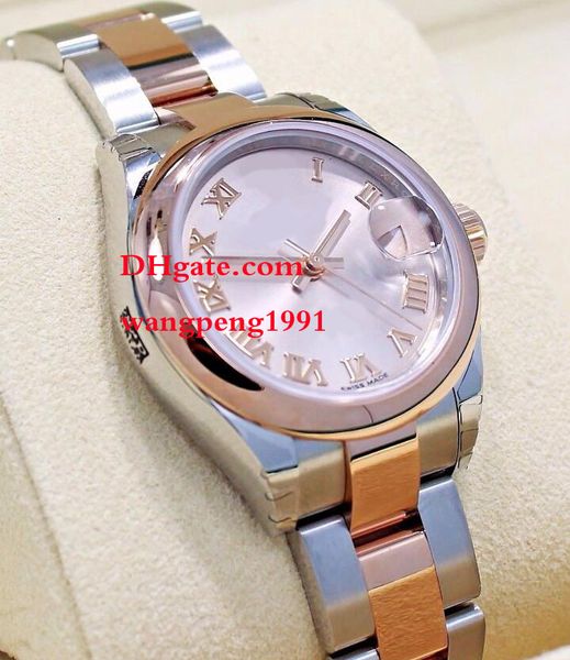 ladies watch 26mm 279161 sapphire glass pink dial 18k rose gold stainless steel bracelet women's automatic mechanical w, Slivery;brown
ladies watch 26mm 279161 sapphire glass pink dial 18k rose gold stainless steel bracelet women's automatic mechanical w, Slivery;brown