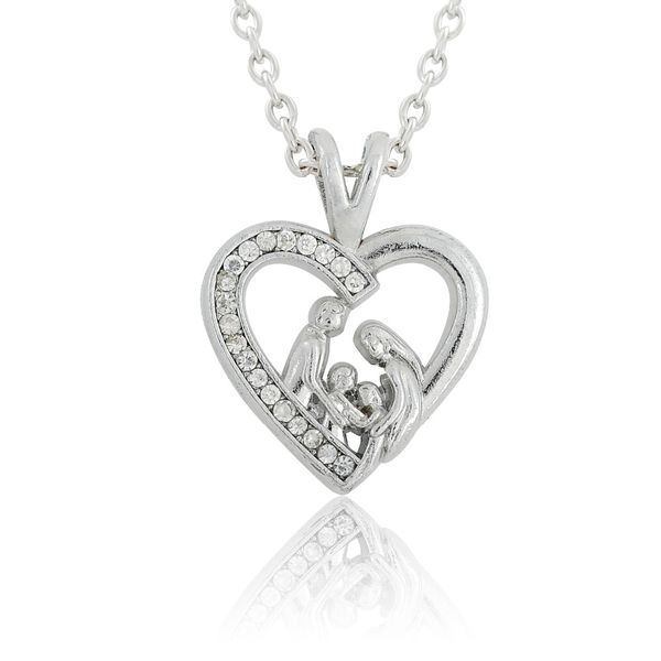 family of four love heart shaped parent mother father & 2 kids memorial keepsake pendant necklace gift for mother baby child, Silver
family of four love heart shaped parent mother father & 2 kids memorial keepsake pendant necklace gift for mother baby child, Silver