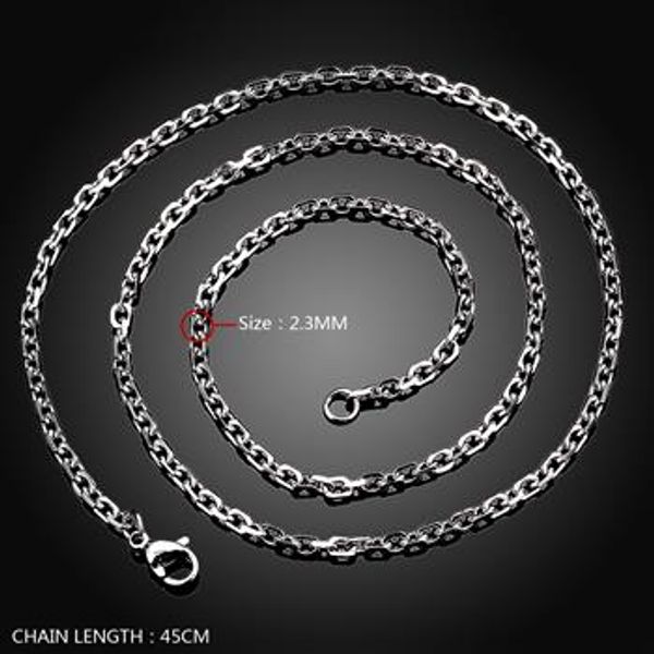 2.3mm 316l stainless steel chain men jewelry vintage stainless steel chains link chain women men necklace c004-18, Silver
2.3mm 316l stainless steel chain men jewelry vintage stainless steel chains link chain women men necklace c004-18, Silver