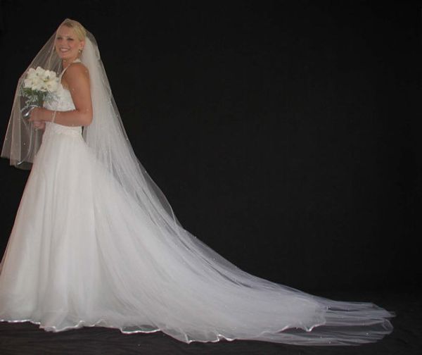 new hight romantic sale mantilla veil white ivory diamond 3 meters long bridal veil velo muslim bridal veils, Black
new hight romantic sale mantilla veil white ivory diamond 3 meters long bridal veil velo muslim bridal veils, Black