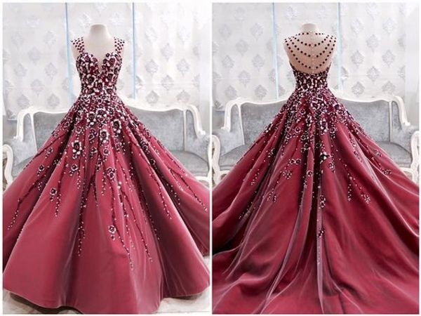 red spaghetti ball gown sleeveless zipperembroidery beaded luxury vintage wedding dresses arabic wedding dress plus size modest berta gothic, White
red spaghetti ball gown sleeveless zipperembroidery beaded luxury vintage wedding dresses arabic wedding dress plus size modest berta gothic, White